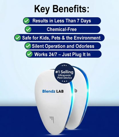 Blendz Lab™ - Pro Ultrasonic Pest Repeller